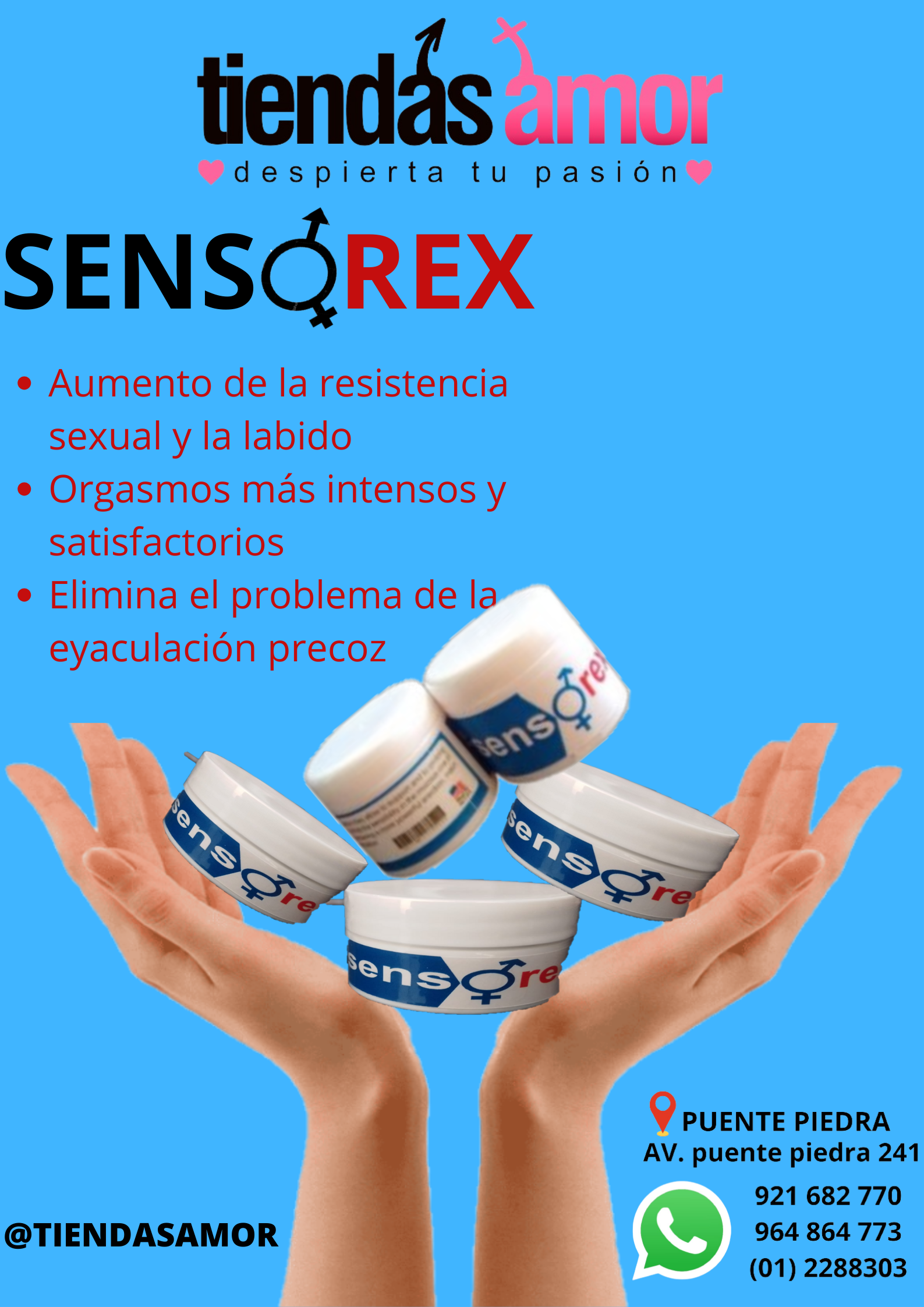 SENSOREX CREMA RETARDANTE natural original